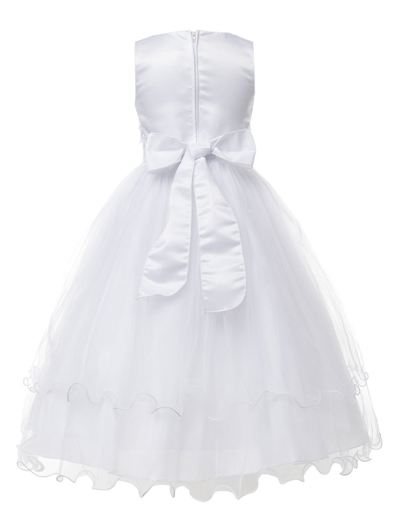 OLIVIA KOO Girls Graceful First Communion Dress (14, White) - Image 4